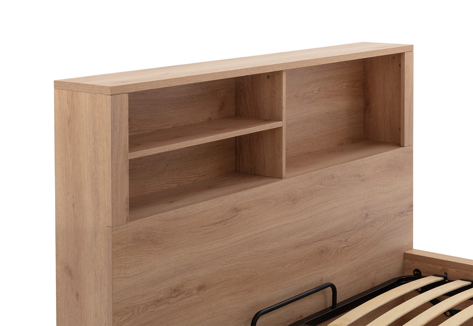 COLWYN BAY QUEEN GAS LIFT BED WITH 2 DRAWERS NATURAL