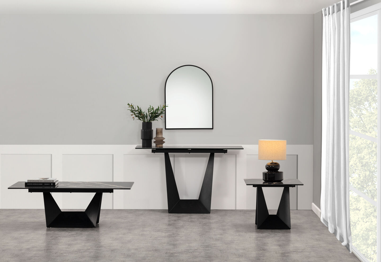 ENYO SOFA TABLE BLACK