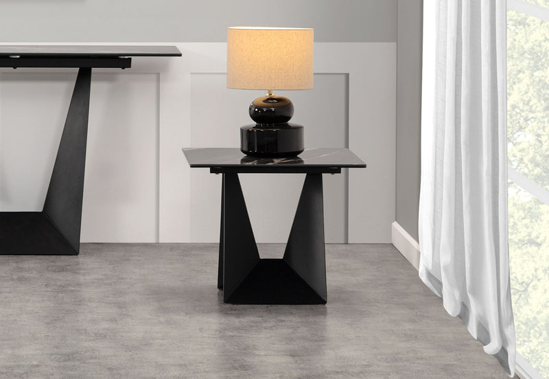 ENYO LAMP TABLE BLACK