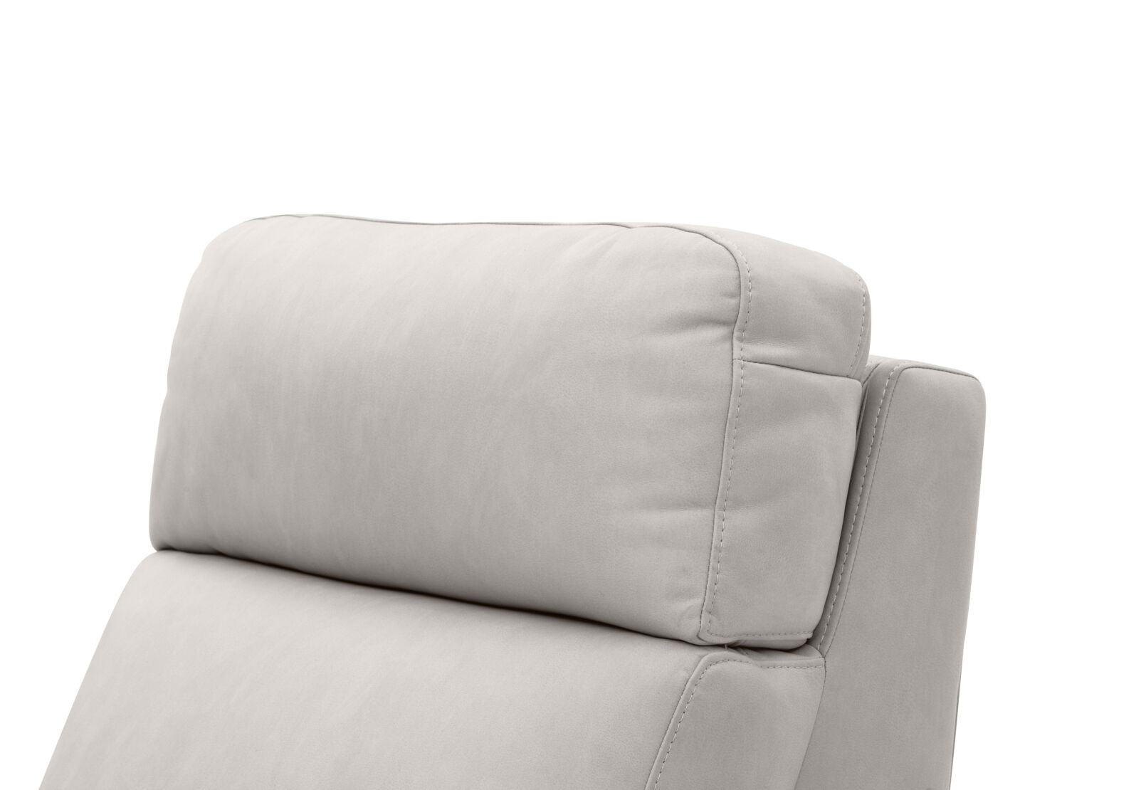 LEANDRO ARMLESS CHAIR WITH DUAL MOTOR RECLINER LIGHT GREY