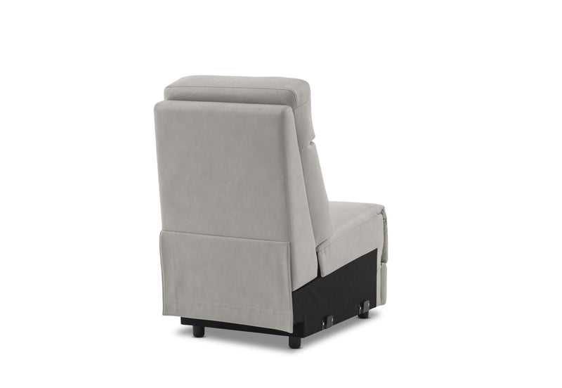 LEANDRO ARMLESS CHAIR LIGHT GREY