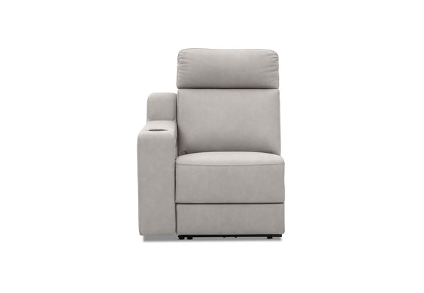 LEANDRO LHF ARM CHAIR WITH DUAL MOTOR RECLINER LIGHT GREY