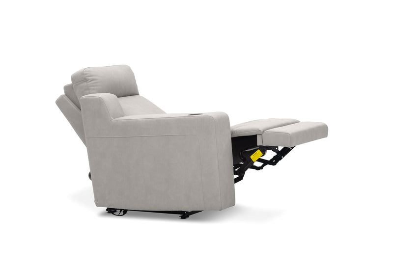 LEANDRO LHF ARM CHAIR WITH DUAL MOTOR RECLINER LIGHT GREY