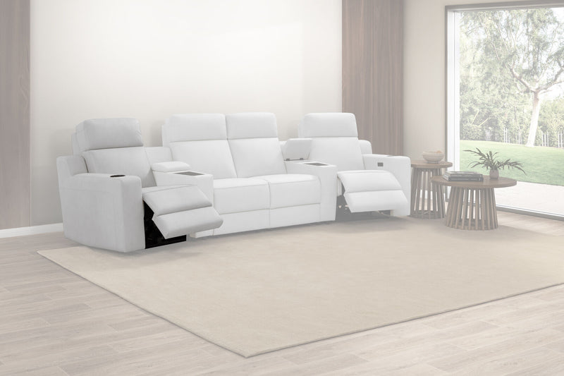 LEANDRO LHF ARM CHAIR WITH SINGLE MOTOR RECLINER LIGHT GREY