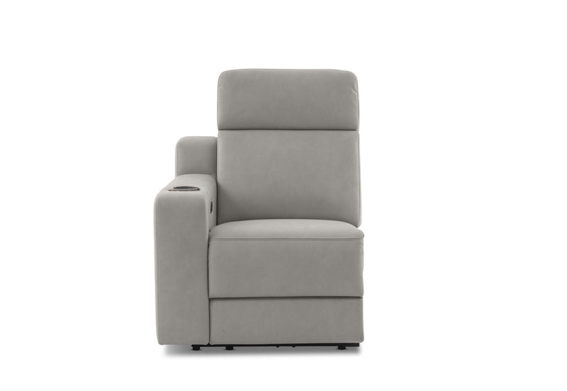 LEANDRO LHF ARM CHAIR WITH SINGLE MOTOR RECLINER LIGHT GREY