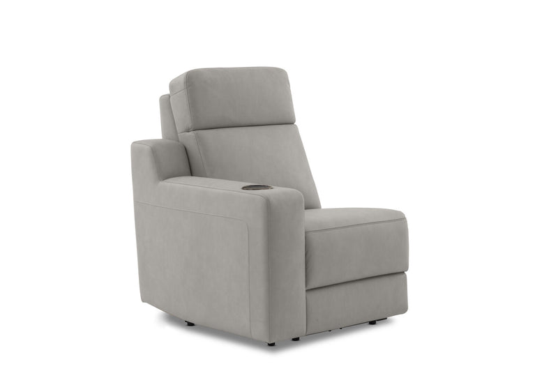 LEANDRO LHF ARM CHAIR WITH SINGLE MOTOR RECLINER LIGHT GREY