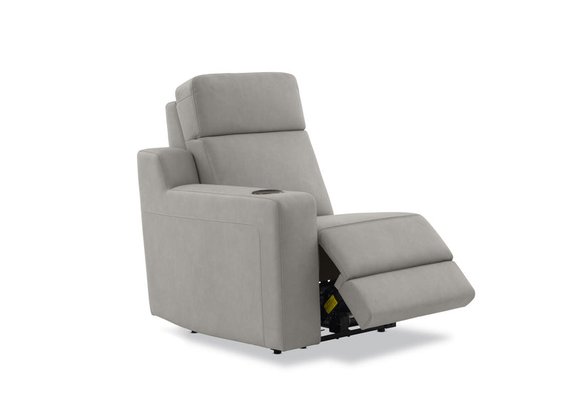 LEANDRO LHF ARM CHAIR WITH SINGLE MOTOR RECLINER LIGHT GREY