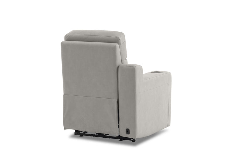 LEANDRO LHF ARM CHAIR WITH SINGLE MOTOR RECLINER LIGHT GREY