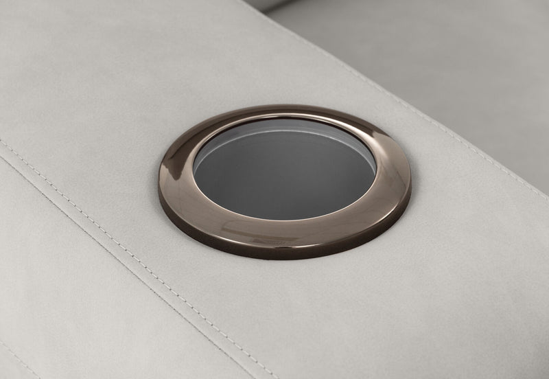 LEANDRO LHF ARM CHAIR WITH SINGLE MOTOR RECLINER LIGHT GREY