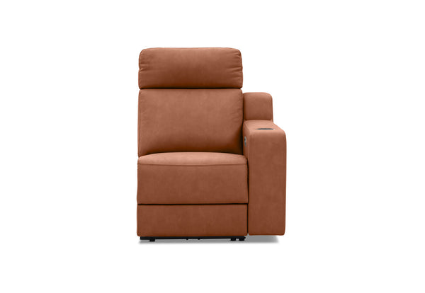 LEANDRO RHF ARM CHAIR WITH DUAL MOTOR RECLINER BROWN
