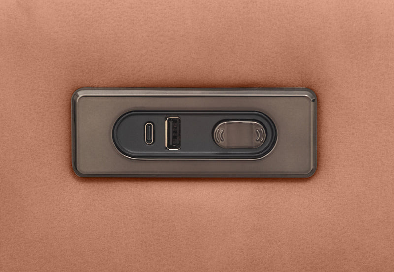 LEANDRO RHF ARM CHAIR WITH SINGLE MOTOR RECLINER BROWN