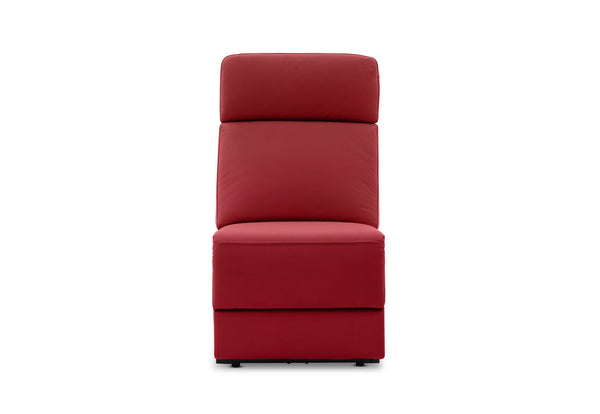 RYKER ARMLESS CHAIR WITH DUAL MOTOR RECLINER RED