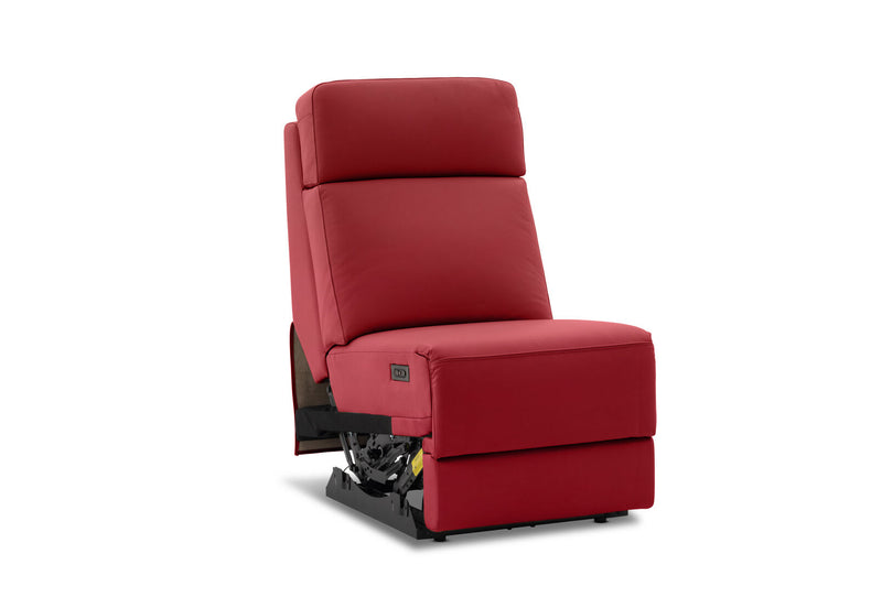 RYKER ARMLESS CHAIR WITH DUAL MOTOR RECLINER RED