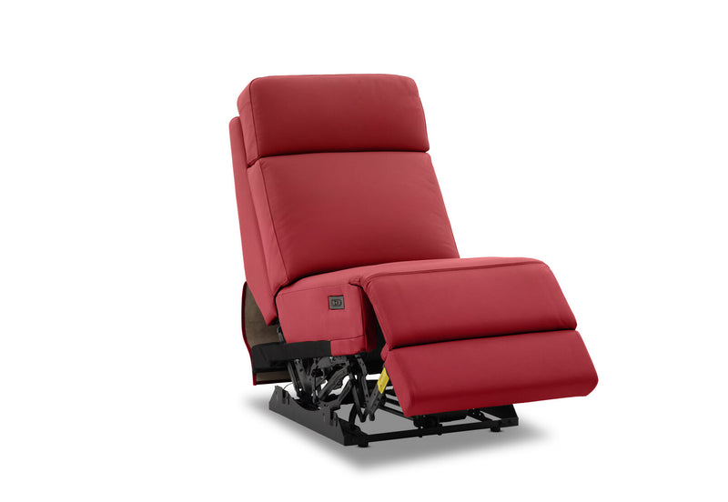 RYKER ARMLESS CHAIR WITH DUAL MOTOR RECLINER RED