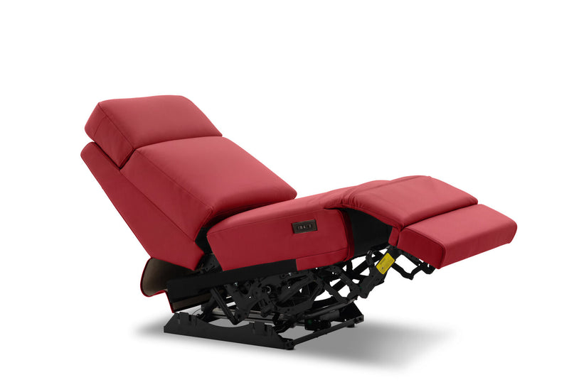 RYKER ARMLESS CHAIR WITH DUAL MOTOR RECLINER RED