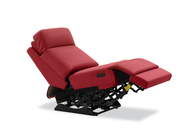 RYKER ARMLESS CHAIR WITH DUAL MOTOR RECLINER RED