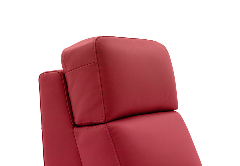 RYKER ARMLESS CHAIR WITH DUAL MOTOR RECLINER RED