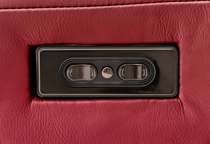 RYKER ARMLESS CHAIR WITH DUAL MOTOR RECLINER RED