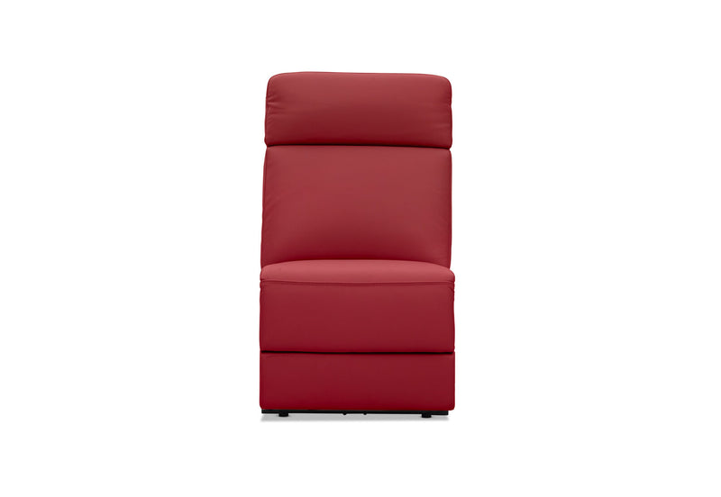 RYKER ARMLESS CHAIR WITH SINGLE MOTOR RECLINER RED
