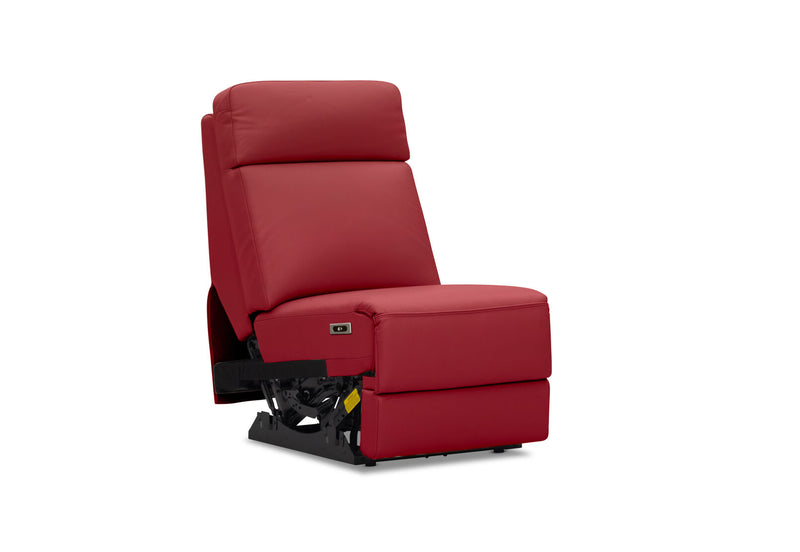 RYKER ARMLESS CHAIR WITH SINGLE MOTOR RECLINER RED