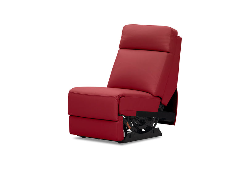 RYKER ARMLESS CHAIR WITH SINGLE MOTOR RECLINER RED