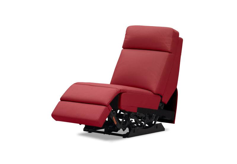 RYKER ARMLESS CHAIR WITH SINGLE MOTOR RECLINER RED
