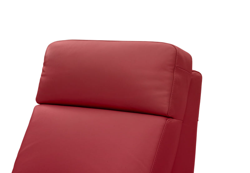 RYKER ARMLESS CHAIR WITH SINGLE MOTOR RECLINER RED