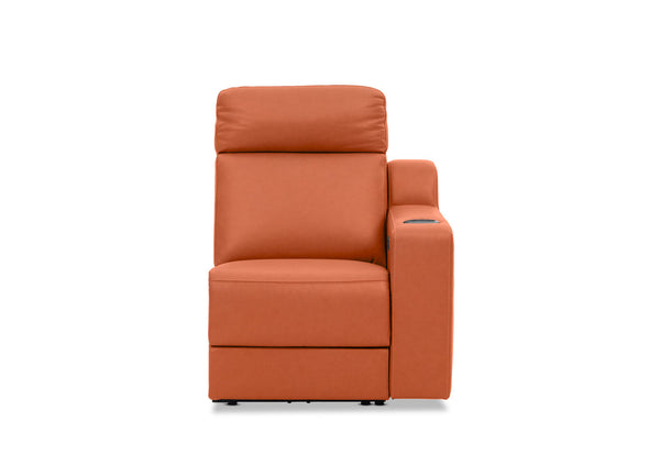 RYKER RHF ARM CHAIR WITH SINGLE MOTOR RECLINER MID TAN