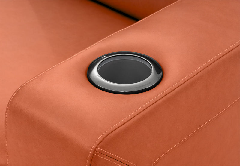 RYKER RHF ARM CHAIR WITH SINGLE MOTOR RECLINER MID TAN