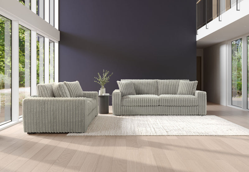 SACHA FABRIC 2.5 SEATER SOFA LIGHT GREY