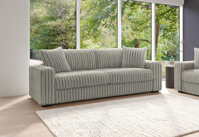 SACHA FABRIC 3.5 SEATER SOFA LIGHT GREY