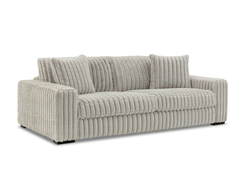 SACHA FABRIC 3.5 SEATER SOFA LIGHT GREY