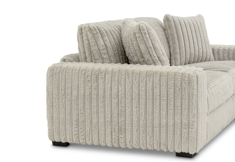 SACHA FABRIC 3.5 SEATER SOFA LIGHT GREY