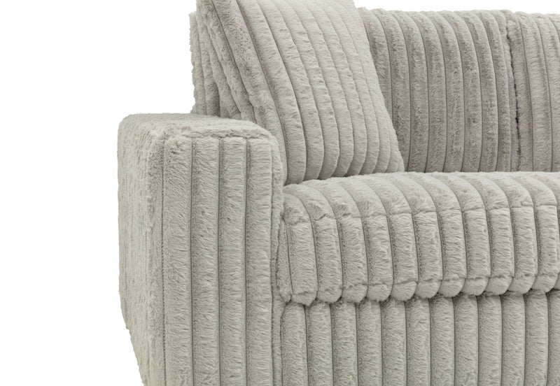 SACHA FABRIC 3.5 SEATER SOFA LIGHT GREY