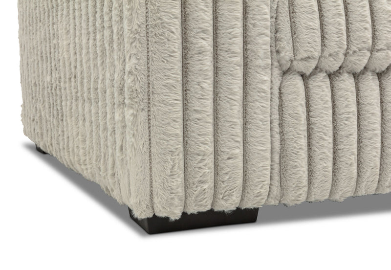 SACHA FABRIC 3.5 SEATER SOFA LIGHT GREY