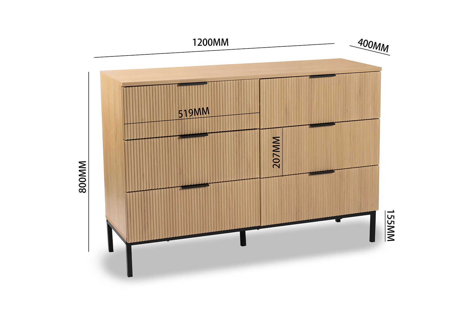 NORMAN DRESSER NATURAL