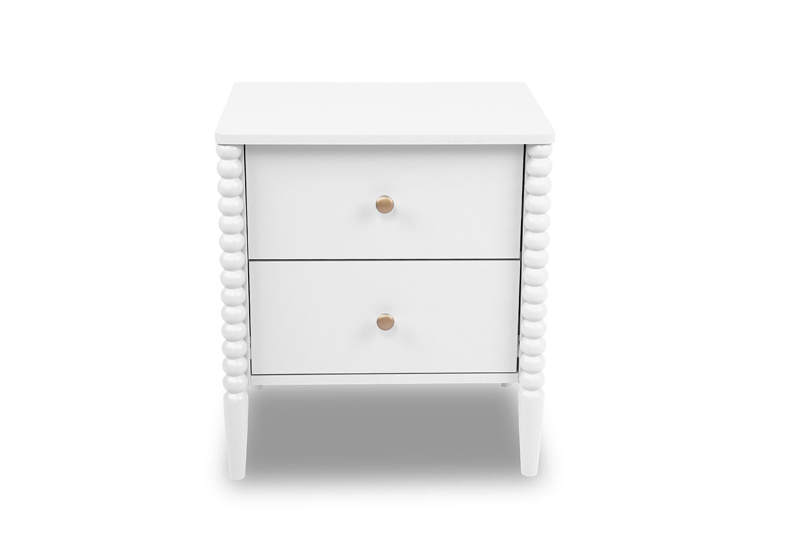 PORDENONE 2 DRAWER BEDSIDE WHITE