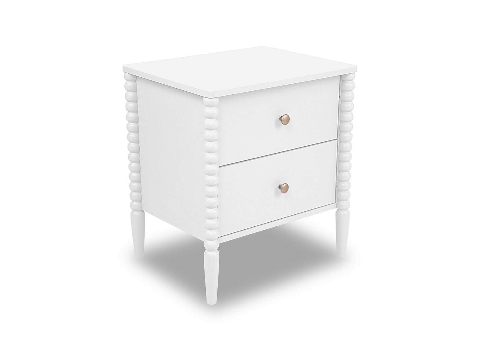 PORDENONE 2 DRAWER BEDSIDE WHITE