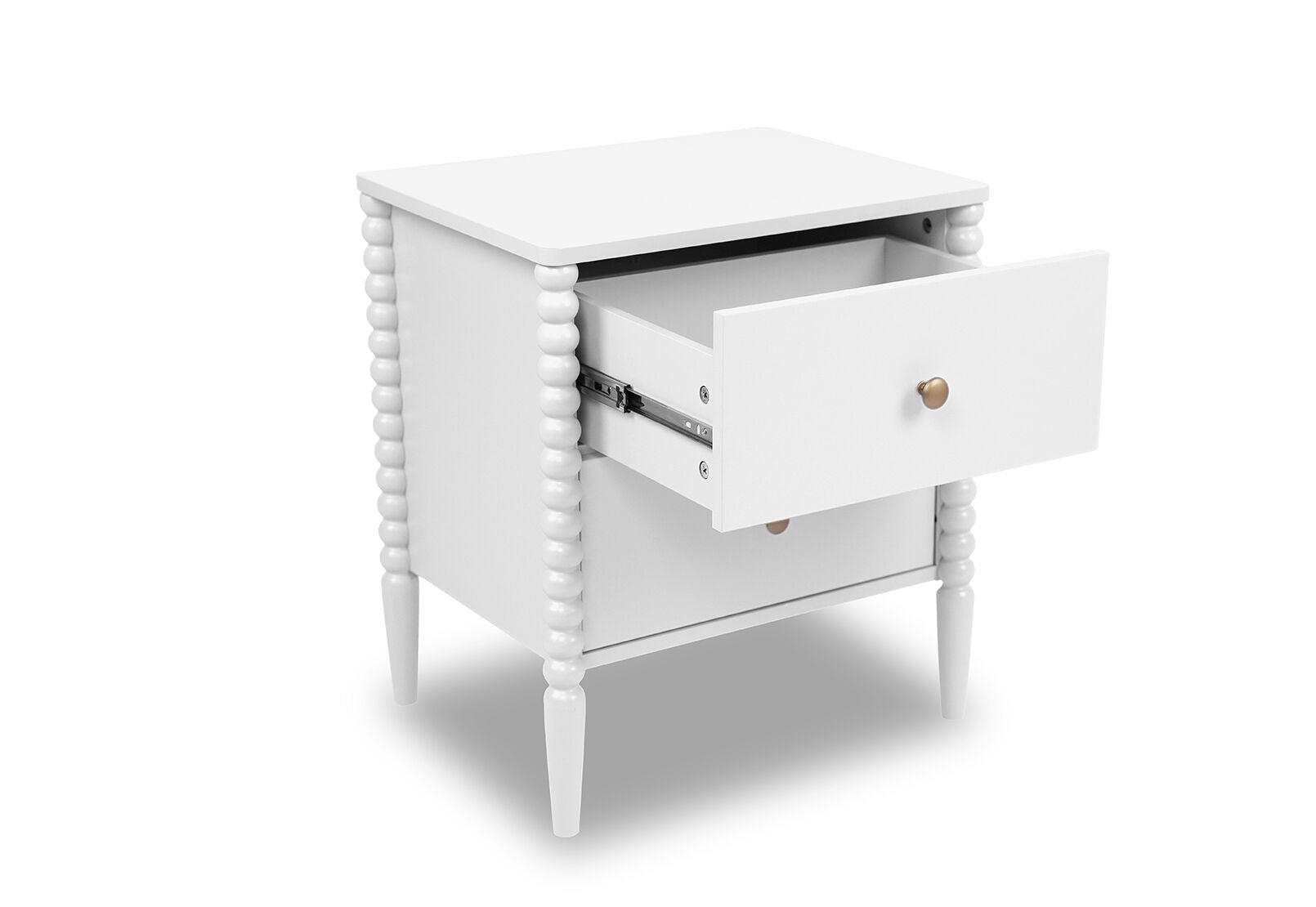 PORDENONE 2 DRAWER BEDSIDE WHITE