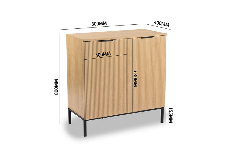 NORMAN 2 DOOR BUFFET NATURAL