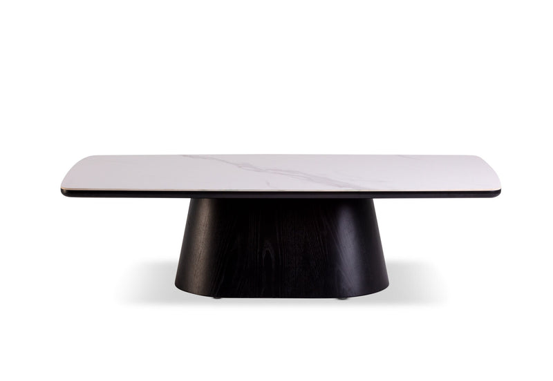 DORVAL COFFEE TABLE 	WHITE/BLACK