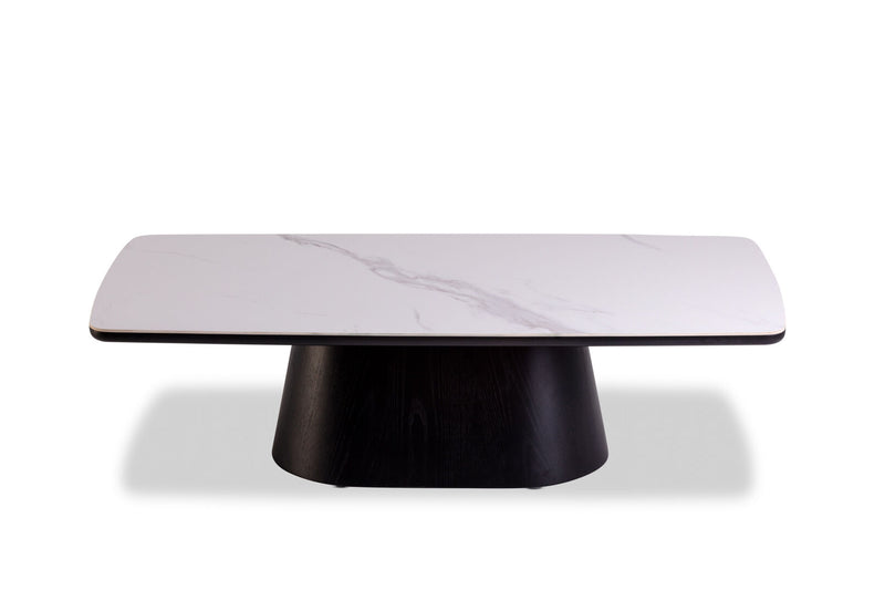 DORVAL COFFEE TABLE 	WHITE/BLACK