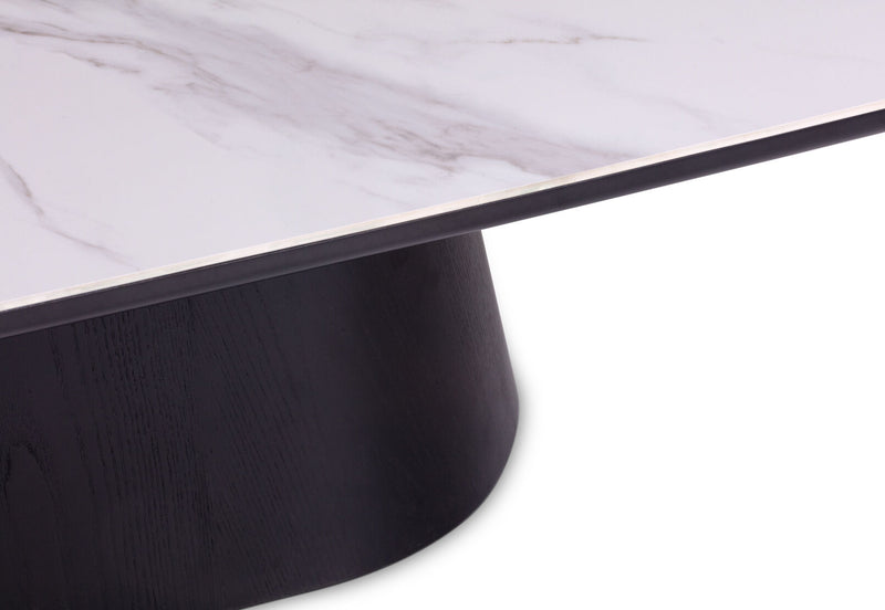 DORVAL COFFEE TABLE 	WHITE/BLACK