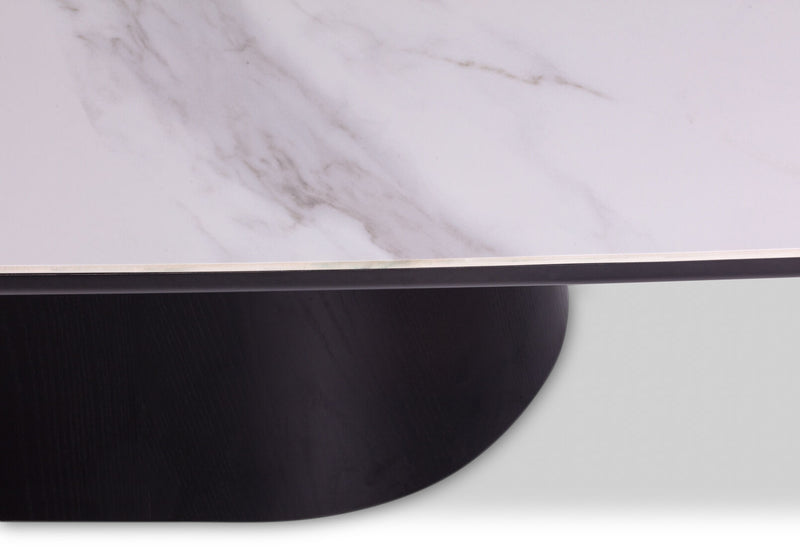 DORVAL COFFEE TABLE 	WHITE/BLACK