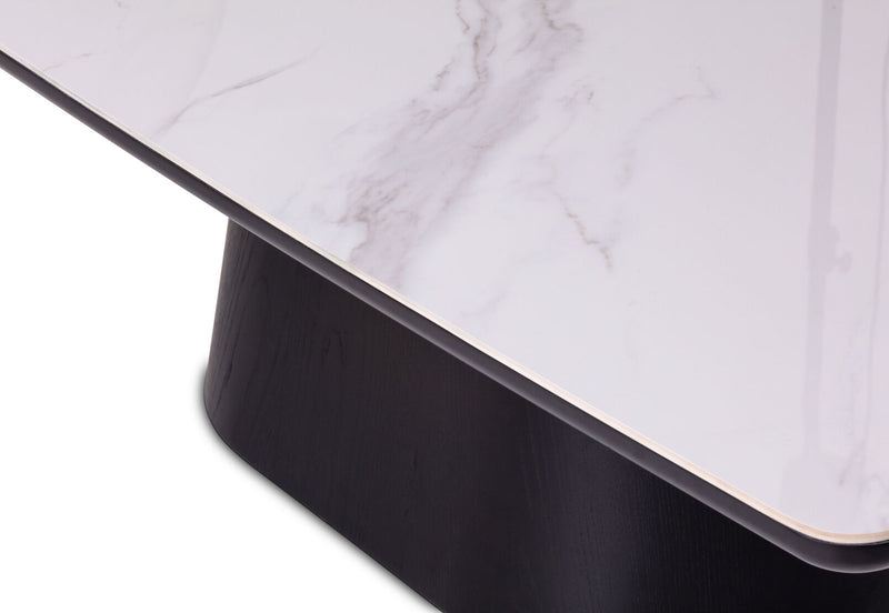 DORVAL COFFEE TABLE 	WHITE/BLACK