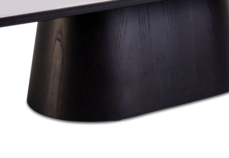 DORVAL COFFEE TABLE 	WHITE/BLACK