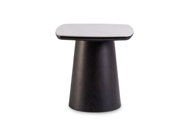 DORVAL LAMP TABLE WHITE/BLACK