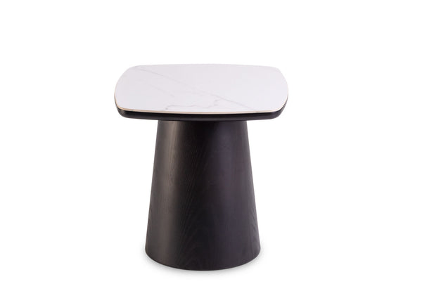 DORVAL LAMP TABLE WHITE/BLACK