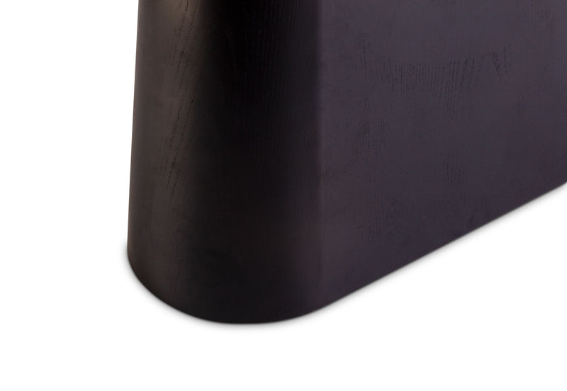 DORVAL SOFA TABLE WHITE/BLACK