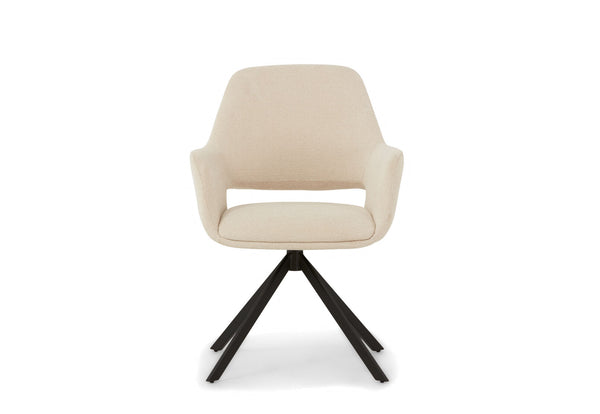 LORCAN DINING CHAIR 	CREAM